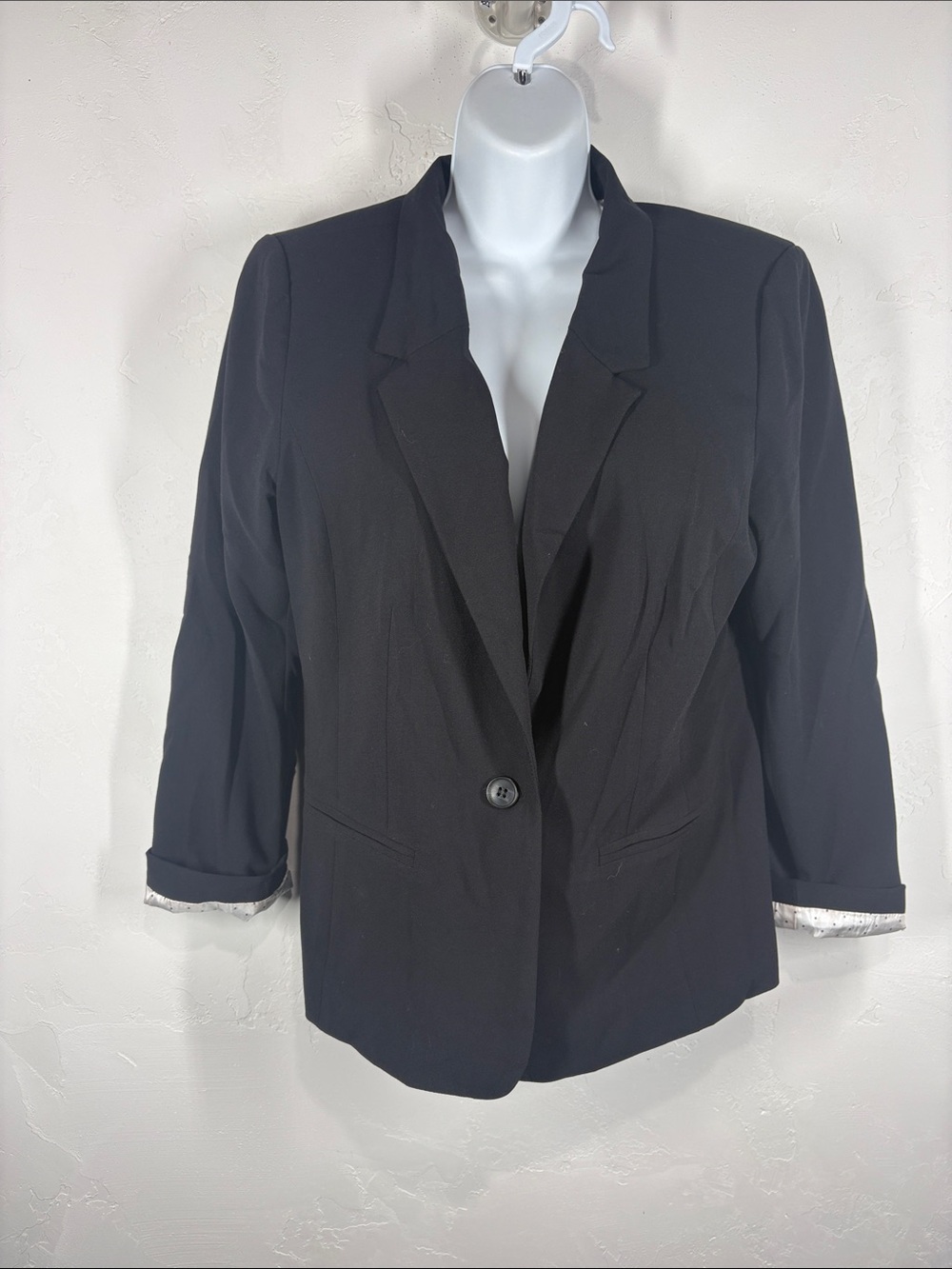 Kensie Classic Black Women's Blazer Jacket - size medium